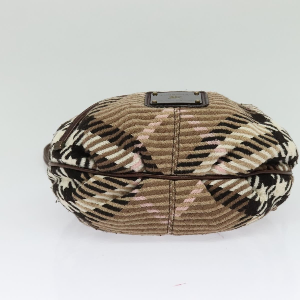 Burberry Blue Label Handbag Wool, BROWN, WOOL, Shoulder bag