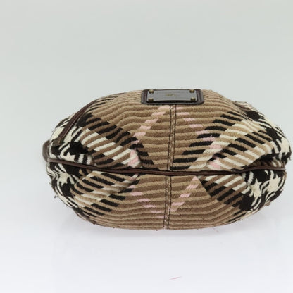 Burberry Blue Label Handbag Wool, BROWN, WOOL, Shoulder bag