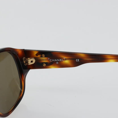 Chanel Logo CC Sunglasses Plastic, Brown, Plastic, Sunglasses