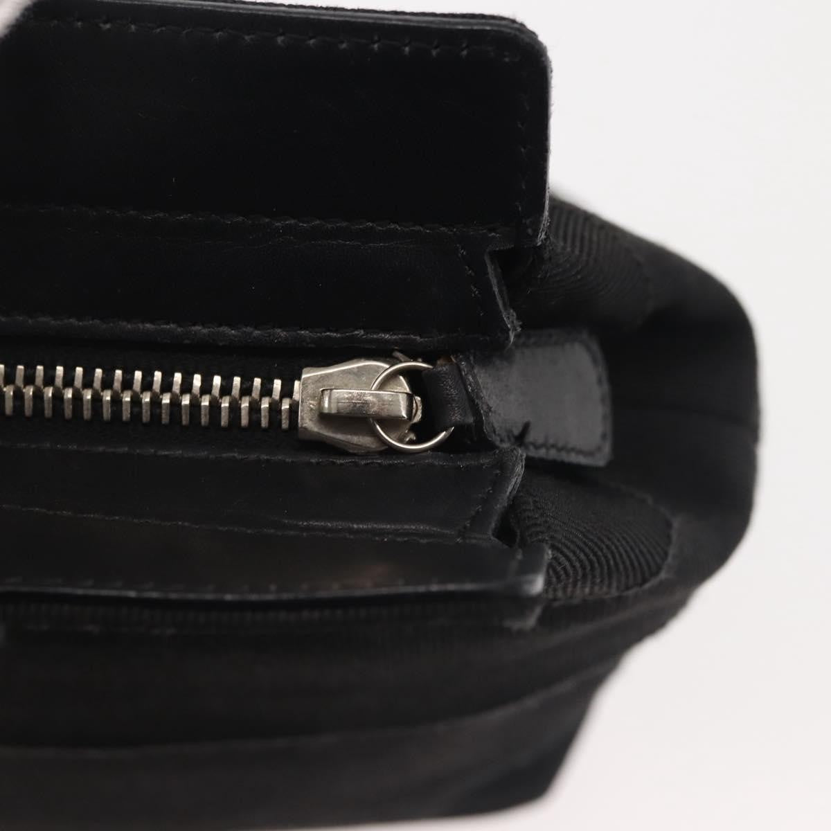 Salvatore Ferragamo Vala Handbag Canvas, BLACK, CANVAS, Handbag