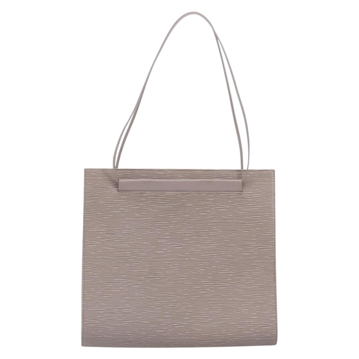 Louis Vuitton Saint Tropez Handbag Epi Leather, GRAY, LEATHER, Shoulder bag