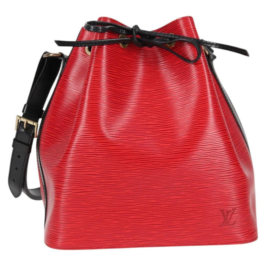 Louis Vuitton Bicolor Petit Noe Handbag Epi Leather, RED, LEATHER, Shoulder bag