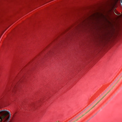 Louis Vuitton Lussac Handbag Epi Leather, RED, LEATHER, Shoulder bag