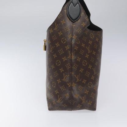 Louis Vuitton Flower Hobo Monogram Canvas with Leather, BROWN, CANVAS, Shoulder bag