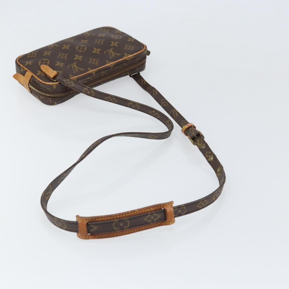 Louis Vuitton Pochette Marly Bandouliere Bag Monogram Canvas, BROWN, CANVAS, Shoulder bag