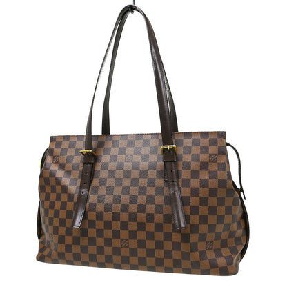 Louis Vuitton Chelsea Handbag Damier, Brown, Canvas, Shoulder Bag
