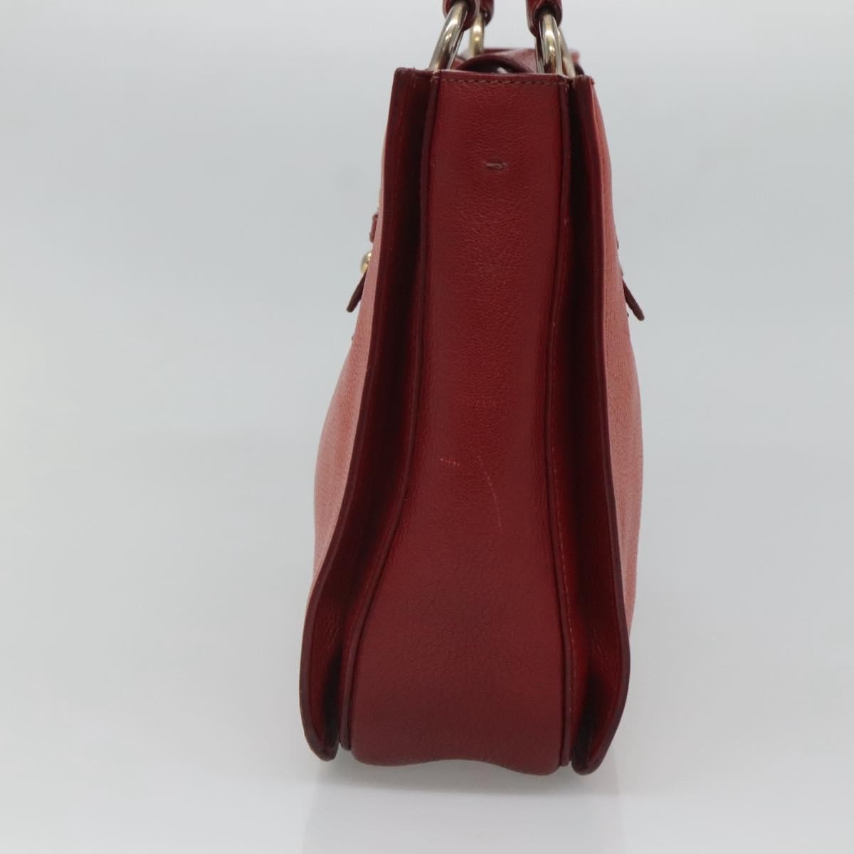 Miu Miu Madras Convertible Lock Tote Leather, RED, LEATHER, Handbag