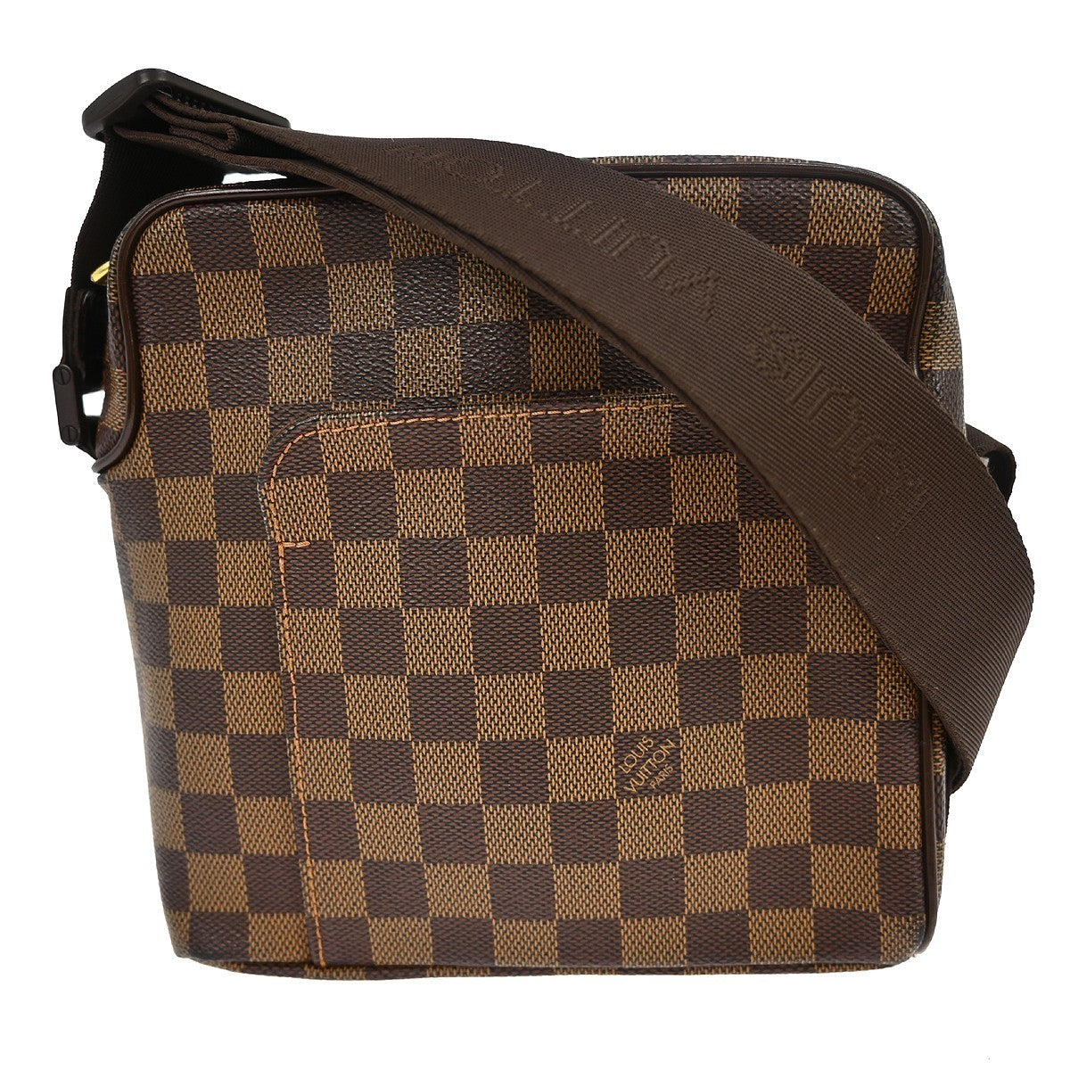 Louis Vuitton Olav Handbag Damier, BROWN, CANVAS, Shoulder bag