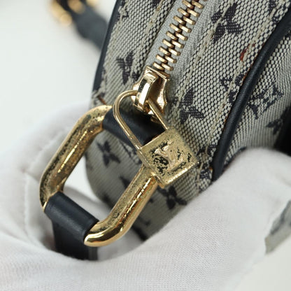 Louis Vuitton Juliette Crossbody Bag Mini Lin, BLUE, CANVAS, Shoulder bag