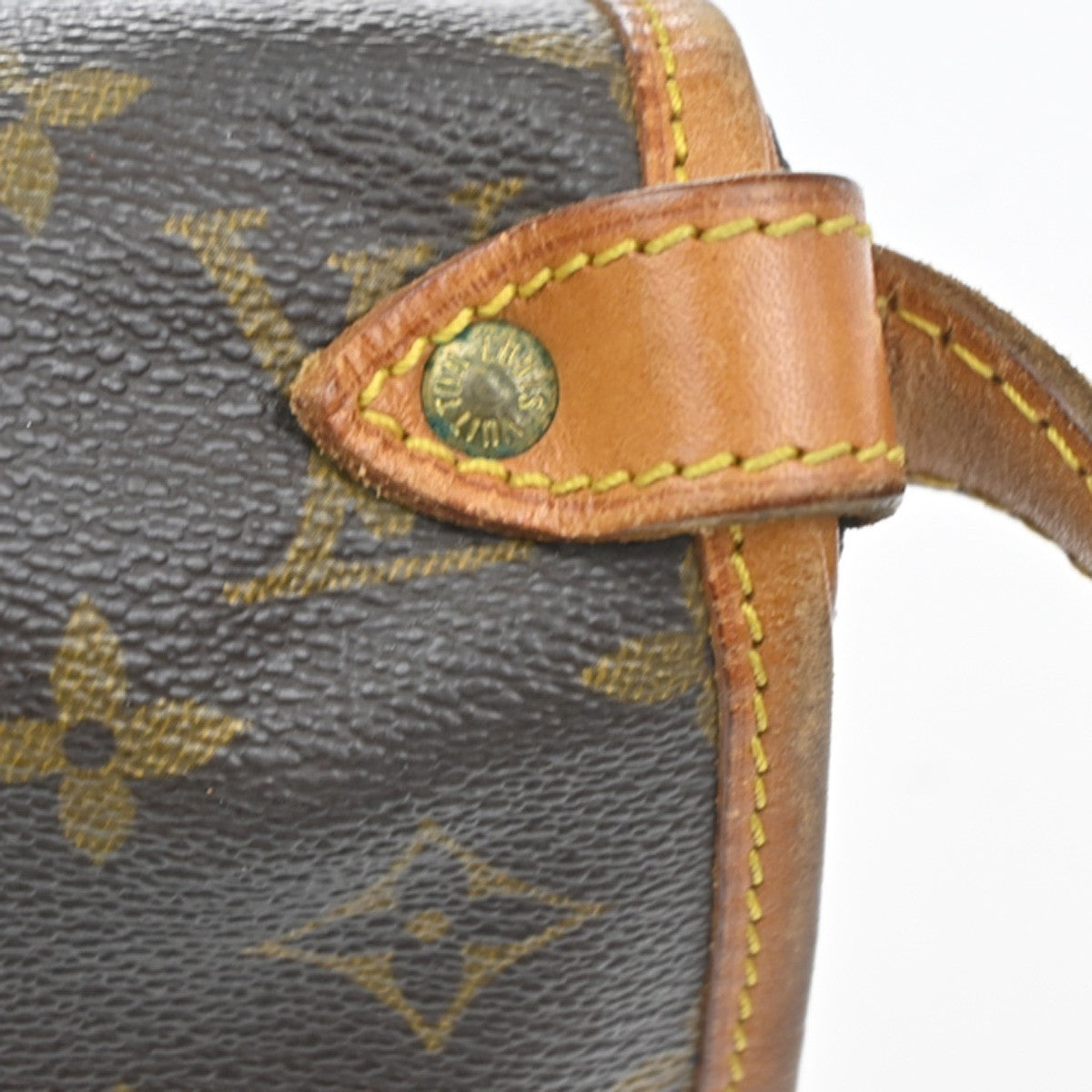 Louis Vuitton Saumur Handbag Monogram Canvas, Brown, Canvas, Shoulder Bag