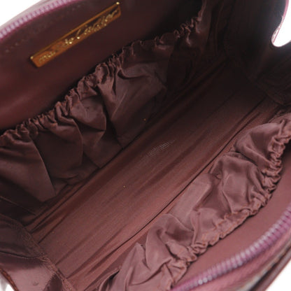 cartier Vintage must de Cartier Leather, BURGUNDY, LEATHER, Clutche & pouche