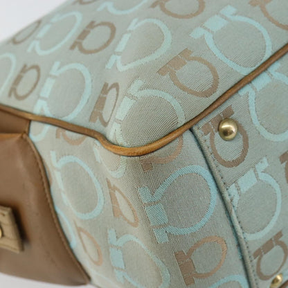 Salvatore Ferragamo Gancini Tote Gancini Canvas, BLUE, CANVAS, Tote bag