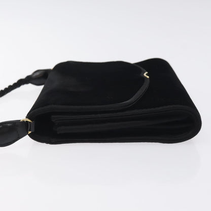 Gucci Vintage Shoulder Bag Velvet, BLACK, VELVET, Shoulder bag