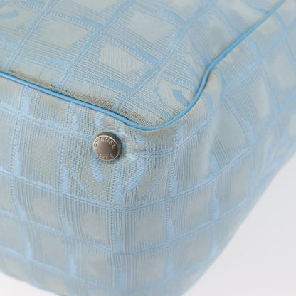 Chanel Front Zip Travel Line Tote Nylon, BLUE, NYLON, Tote bag