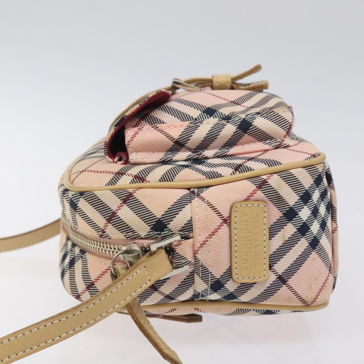 Burberry Nova Check Blue Label Nylon, PINK, NYLON, Shoulder bag