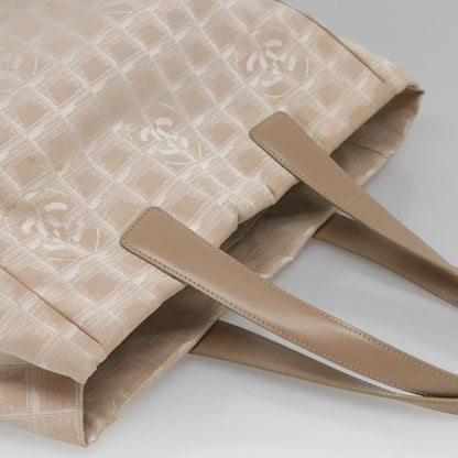 Chanel Travel Line Tote Nylon, BEIGE, NYLON, Tote bag