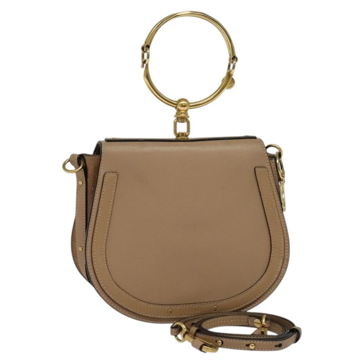 Chloe Nile Crossbody Bag Leather, PINK, LEATHER, Shoulder bag