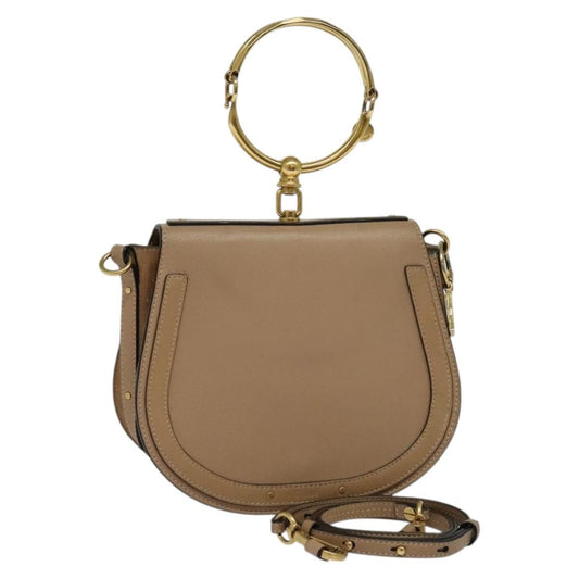 Chloe Nile Crossbody Bag Leather, PINK, LEATHER, Shoulder bag