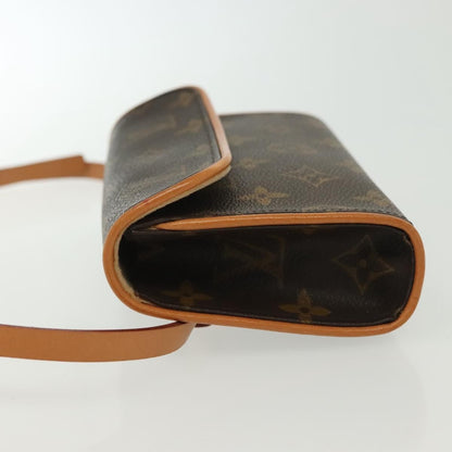 Louis Vuitton Florentine Waist Bag Monogram Canvas, BROWN, CANVAS, Clutche & pouche
