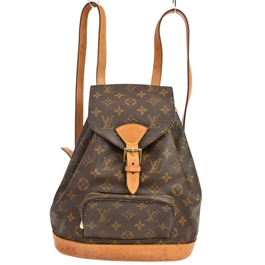 Louis Vuitton Vintage Montsouris Backpack Monogram Canvas, Brown, Canvas, Backpack
