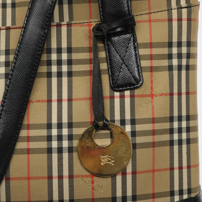 Burberry Shoulder Bag Nova Check Canvas, BEIGE, CANVAS, Shoulder bag