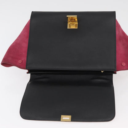Celine Trapeze Bag Leather with Suede, Multicolour, Leather, Handbag