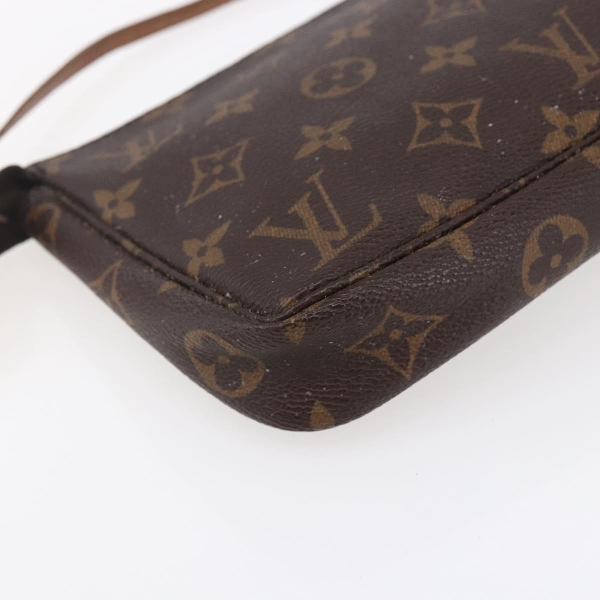 Louis Vuitton Pochette Accessoires NM Monogram Canvas, BROWN, CANVAS, Clutche & pouche