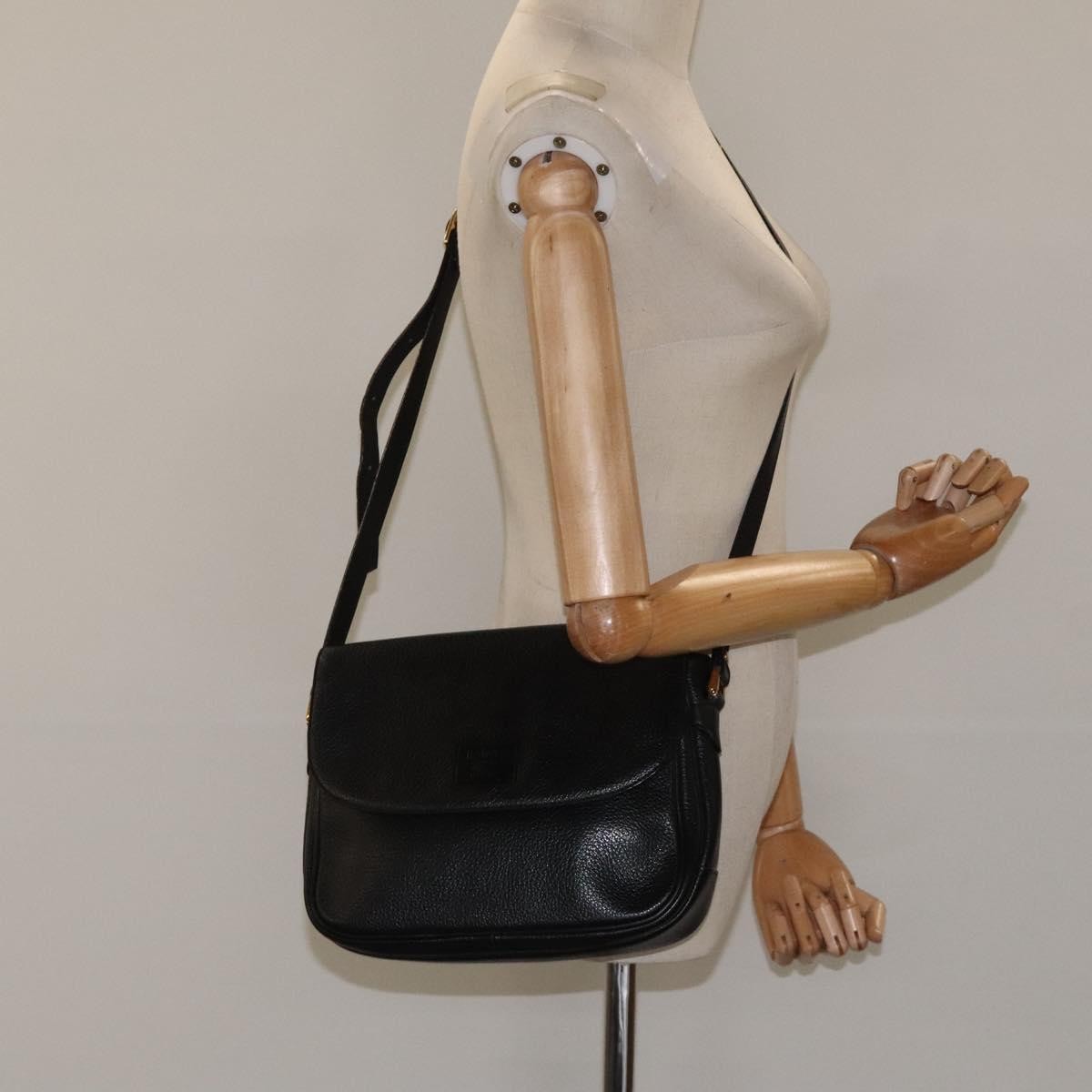 Burberry Flap Shoulder Bag Leather, BLACK, LEATHER, Shoulder bag
