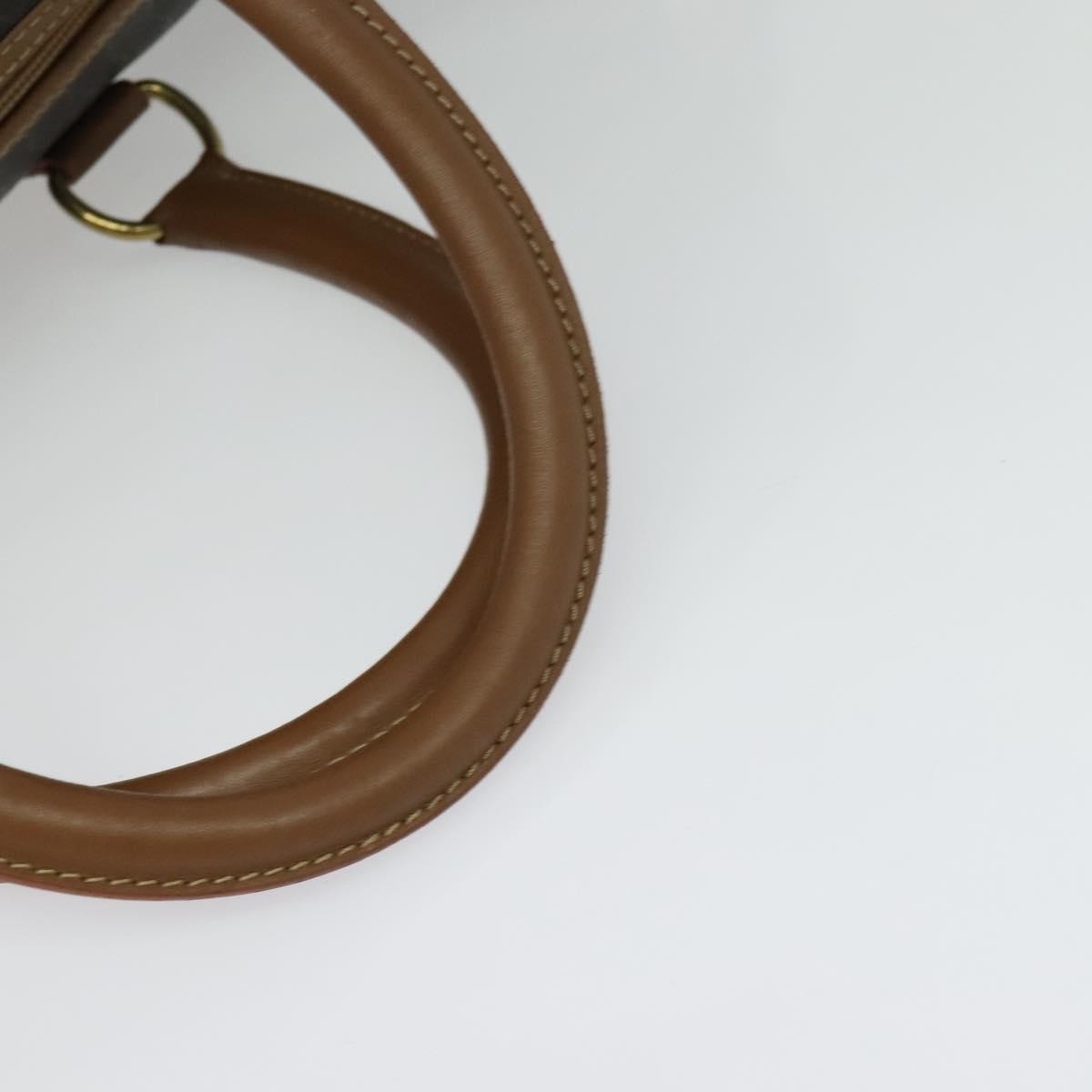 Christian Dior Vintage Honeycomb Handbag Canvas Leather, BLACK, CANVAS, Handbag