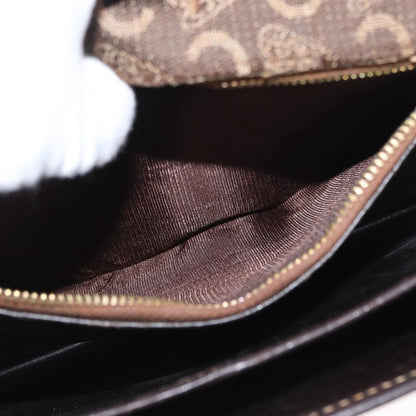 Celine C Sulky Shoulder bag Canvas, BROWN, CANVAS, Shoulder bag