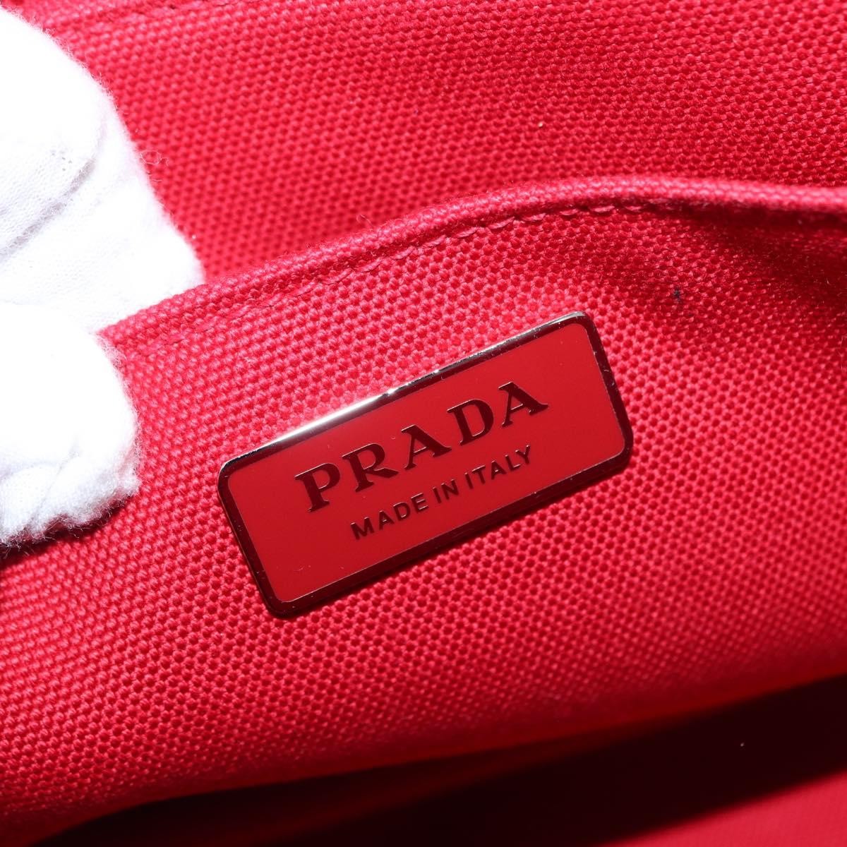 Prada Canapa Convertible Tote Canvas with Applique, BLUE, CANVAS, Tote bag