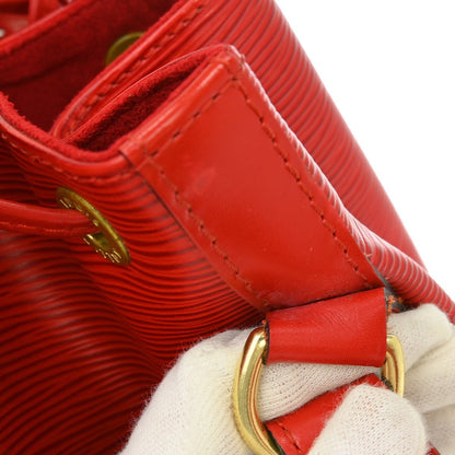 Louis Vuitton Petit Noe Handbag Epi Leather, Red, Leather, Shoulder Bag