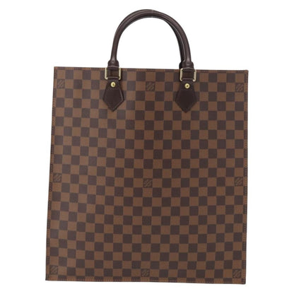 Louis Vuitton Sac Plat Bag Damier, BROWN, CANVAS, Handbag