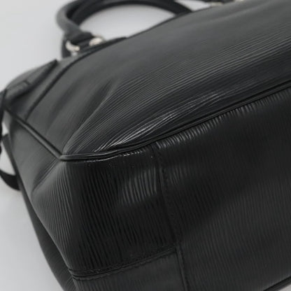 Louis Vuitton Passy Tote Epi Leather, BLACK, LEATHER, Tote bag