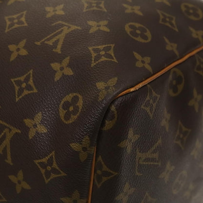 Louis Vuitton Keepall Bag Monogram Canvas, BROWN, CANVAS, Travel bag