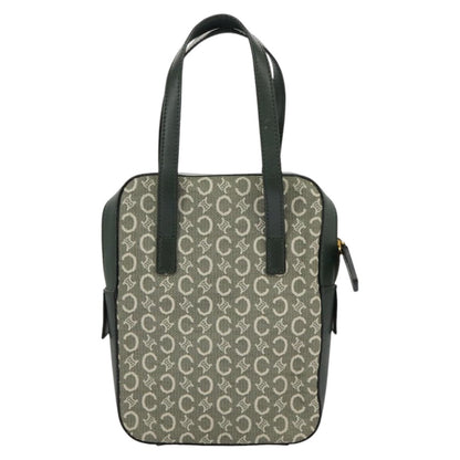 Celine C Macadam Handbag Canvas, Gray, Canvas, Handbag