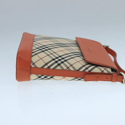Burberry Nova check Shoulder bag Canvas, BEIGE, CANVAS, Shoulder bag