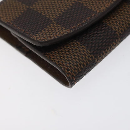 Louis Vuitton Cufflinks Case Damier, BROWN, CANVAS, Jewelry set