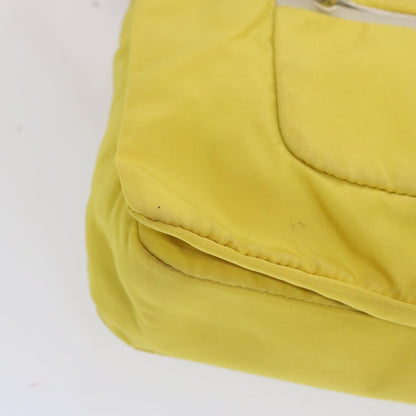 Prada Vintage Shoulder Bag Tessuto, Yellow, Nylon, Shoulder Bag