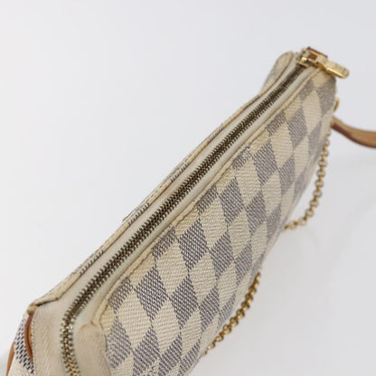 Louis Vuitton Eva Handbag Damier, WHITE, CANVAS, Handbag