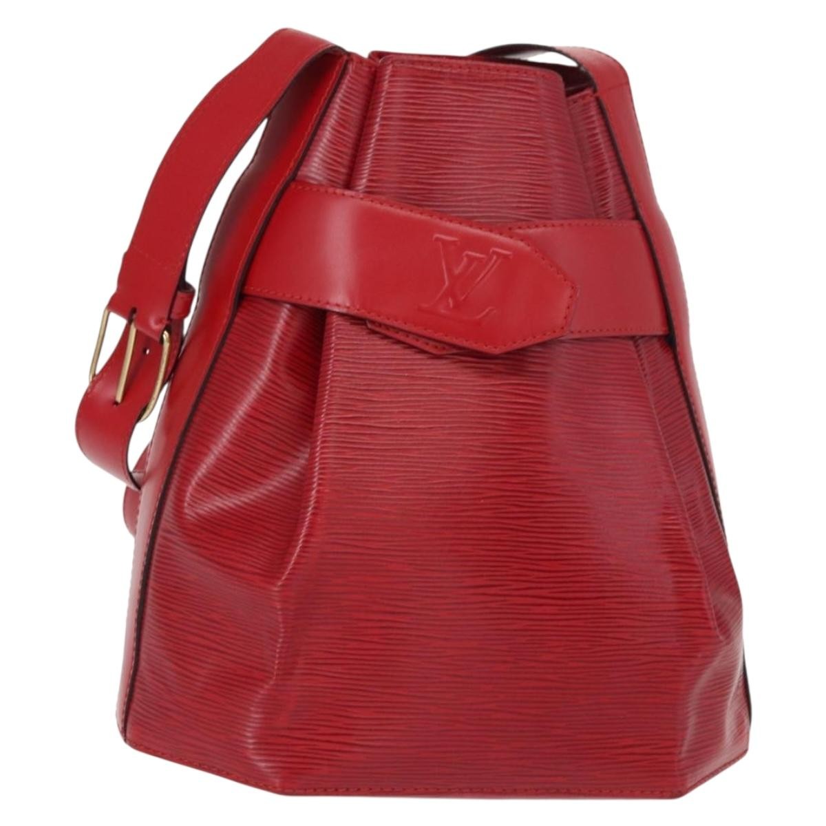 Louis Vuitton Vintage Sac d'Epaule Handbag Epi Leather, RED, LEATHER, Shoulder bag