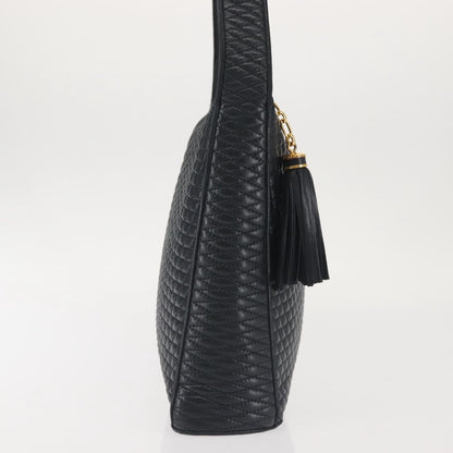 Bally Vintage Shoulder Bag Leather, NAVY, LEATHER, Shoulder bag