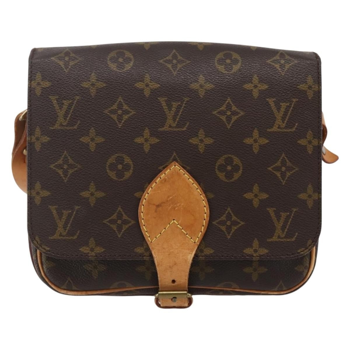 Louis Vuitton Cartouchiere Handbag Monogram Canvas, BROWN, CANVAS, Shoulder bag