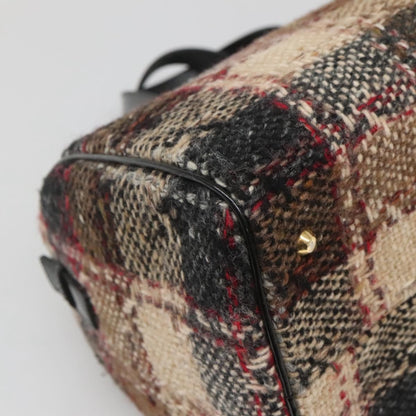 Burberry Nova Check Handbag Wool, BEIGE, WOOL, Handbag