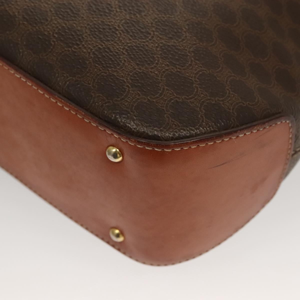 Celine Triomphe vintage handbag Macadam canvas, BROWN, CANVAS, Handbag