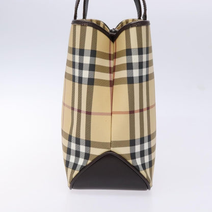 Burberry Vintage Tote Vintage Check Coated Canvas, BEIGE, CANVAS, Tote bag