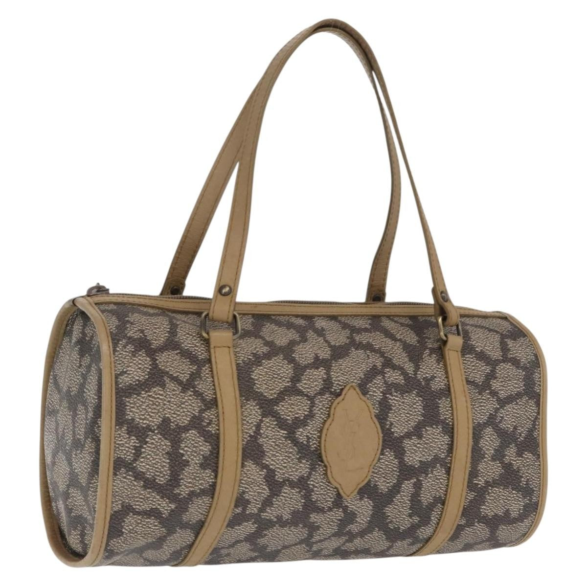 Saint Laurent Vintage Handbag Leather, BEIGE, LEATHER, Handbag