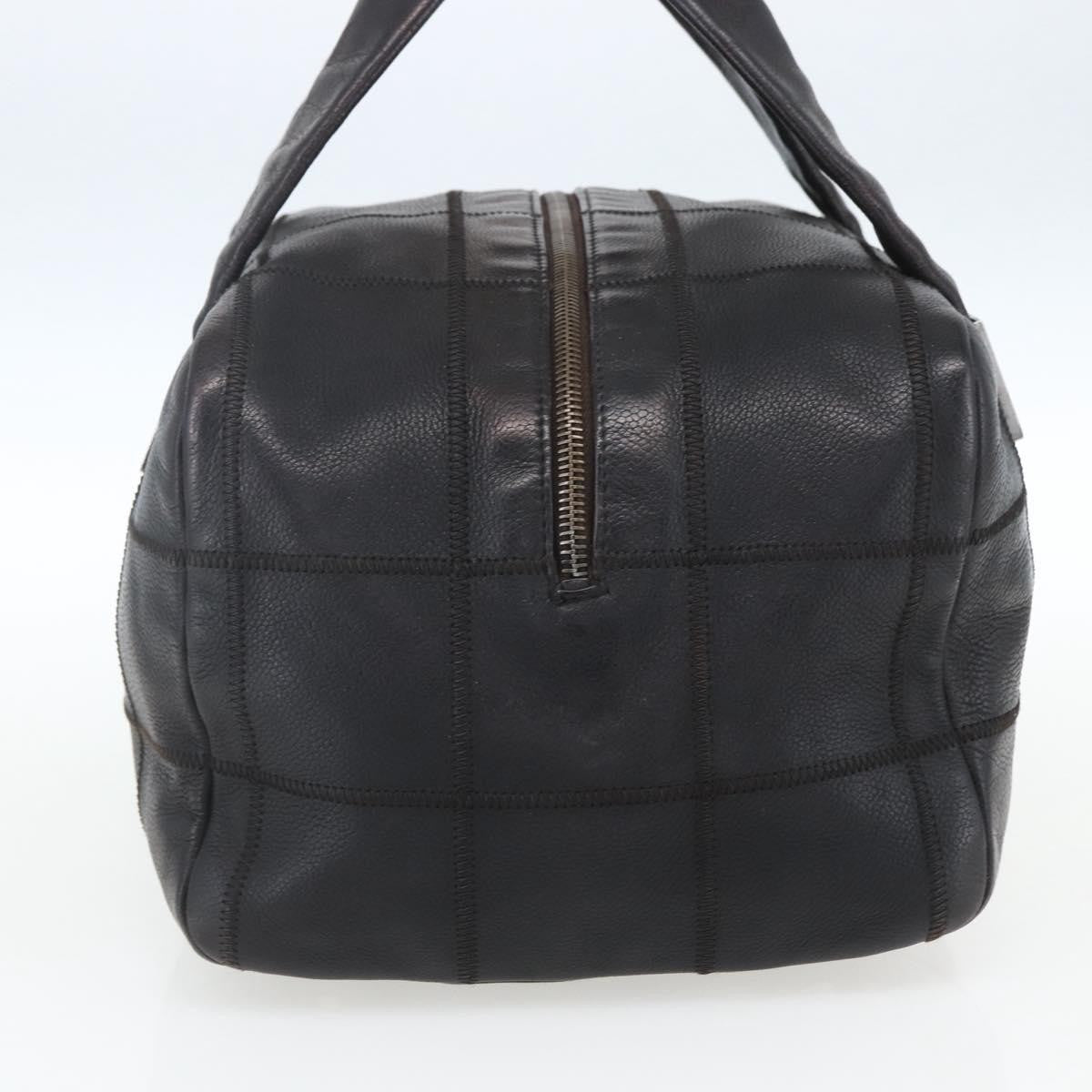Chanel Chocolate Bar CC Bowler Bag Caviar skin, BLACK, LEATHER, Handbag