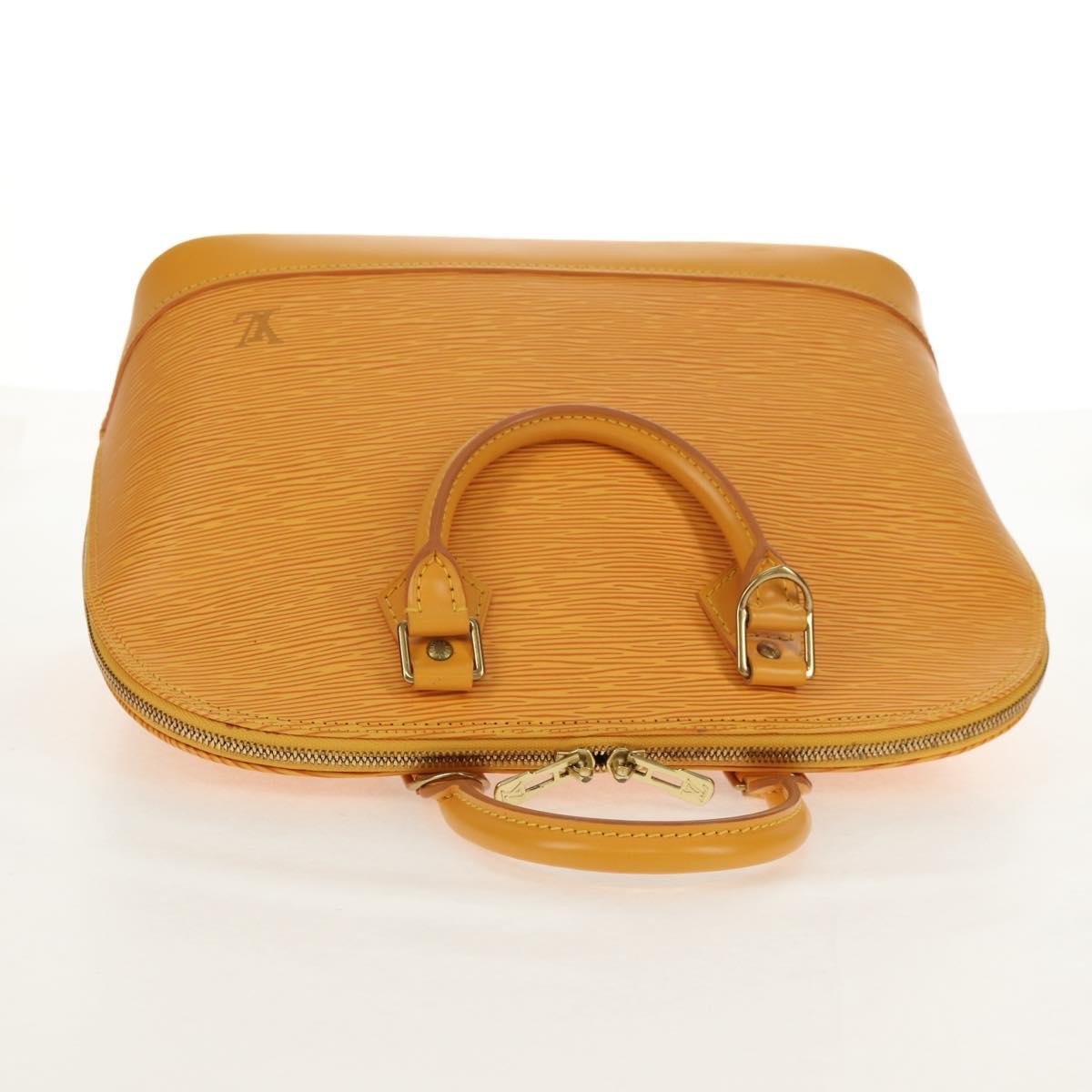 Louis Vuitton Alma Handbag Epi Leather, YELLOW, LEATHER, Handbag