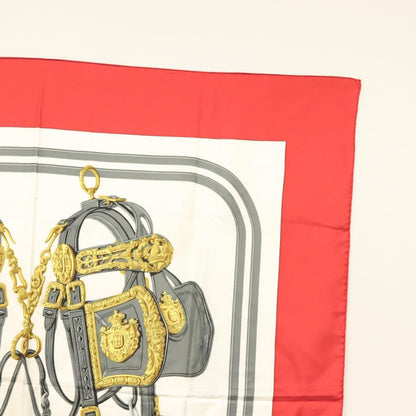 Hermes Carré 90 Silk multicolor, RED, SILK, Scarve & shawl